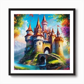 Castle In The Forest Poster