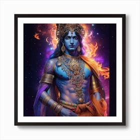 Lord Krishna Art Print