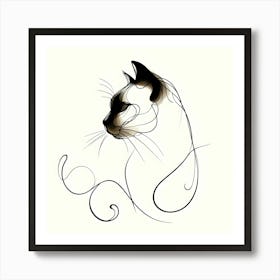 Siamese Cat 1 Art Print