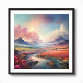 Beautiful view of nature  Art Print