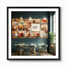 Coffee Shop Wall Art Art Print