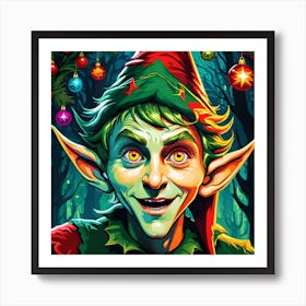 Elf In The Forest Art Print