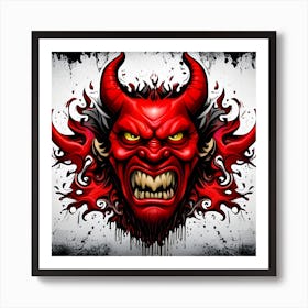 Devil Head 2 Art Print