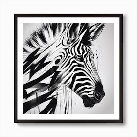 Zebra Art Print