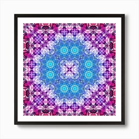 Abstract Pattern Purple Glow 5 Art Print