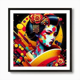 Japan Geisha Visual 11 Art Print