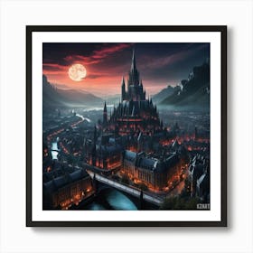 Harry Potter Castle Art Print