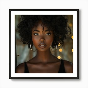 Beautiful African Woman 1 Art Print