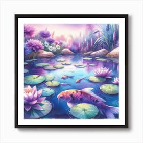 Koi Pond 2 Art Print