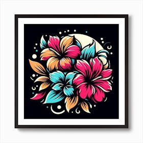 Hibiscus Flower Art Print