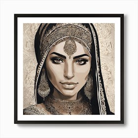 Indian Woman Art Print