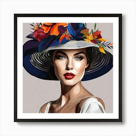 Hat Painting 1 Art Print