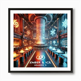 Ember And Ice Bistro Art Print