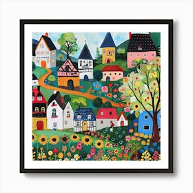 Kids Travel Illustration Germany 2 Art Print