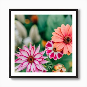 Dahlias Art Print