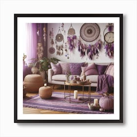 Bohemian Living Room 3 Art Print