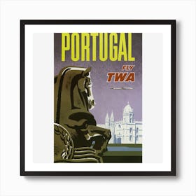 Vintage Travel Poster Portugal Art Print