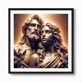 Venus And Jupiter 3 Art Print
