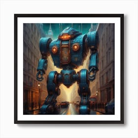 Robot City 9 Art Print