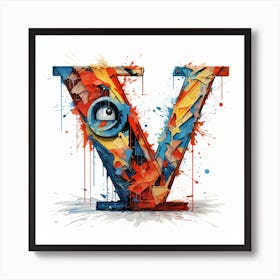 Letter V Art Print