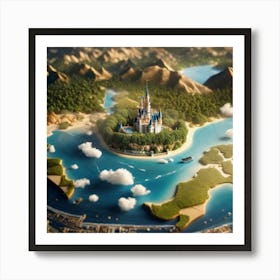 Cinderella'S Castle overview Art Print