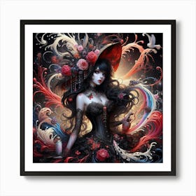 Gothic Girl 2 Art Print