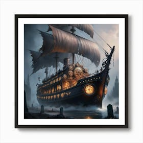 Leonardo Phoenix A Bewitchingly Haunting Gothic Temporal Trawl 3 Art Print