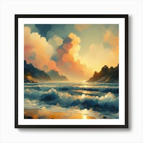 Abstract Horizons 13 Art Print