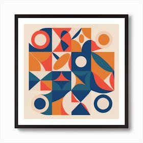 Abstract Geometric Pattern 5 Art Print