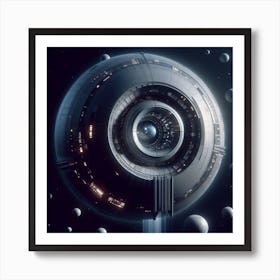 Futuristic Spaceship 35 Art Print