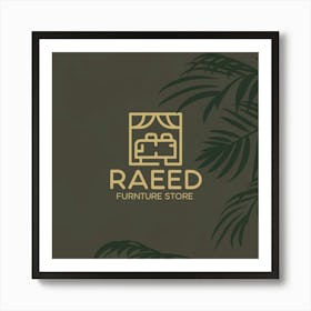 Raed Furniture Store Logo Art Print