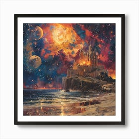 Castle On The Beach Art Print