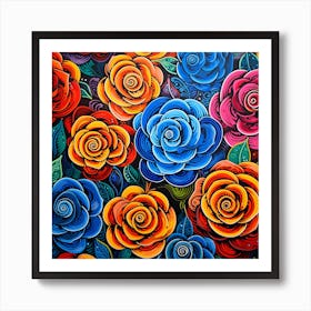 Mexican Roses 1 Art Print