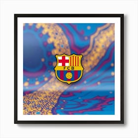 FC Barcelona Logo Wall Art 6 Art Print