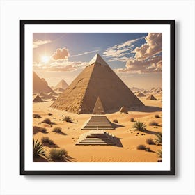 Pyramids Of Giza 1 Art Print