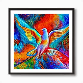 Dove Love Art Print