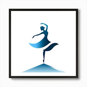 Ballerina Logo Art Print