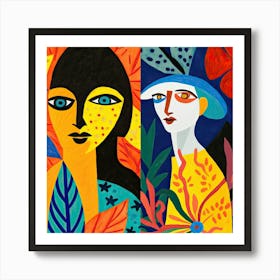 Bold Faces, The Matisse Inspired Art Collection Art Print