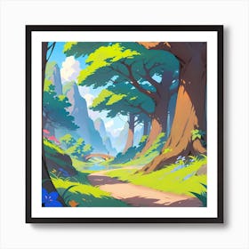 Path In The Forest 1 Poster