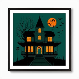 Halloween House 3 Art Print