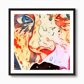 Abstract Face Painting 1 Art Print