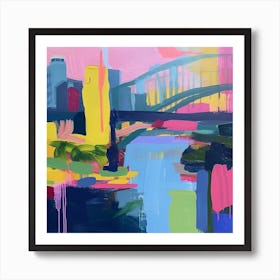 Abstract Travel Collection Sydney Australia 8 Art Print