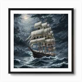 moody seas 7 Art Print