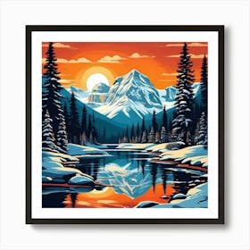 Banff In Winter Art Print