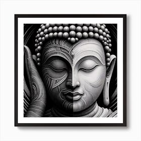 Buddha Painting 7 Art Print