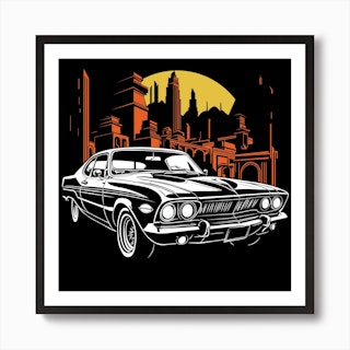 getaway car Art Board Print for Sale by eilosu