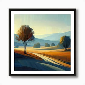 Landscape Painting 153 Art Print