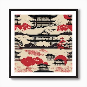 Japanese Pagoda 4 Art Print