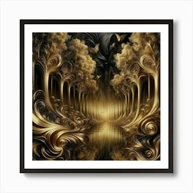 Forest Of Gold 1 Art Print