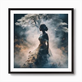 Woman In A Dress Art Print